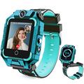 LiveGo 4G Kinder-Smartwatch mit GPS-Tracker und Anrufen, HD-Touchscreen, Kinder-Handyuhr, kombiniert SMS, Videoanruf, SOS, Schrittzähler, 4G, Smartwatch für Kinder, Jungen, Mädchen, 6–12 (t10 Cyan)