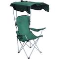 Portable Camping Chairs with Shade Canopy Folding Outdoor Canopy Chair with Cup Holder & Carry Bag for Travel Picnic BBQ Fishing Hiking Beach Weight 8 lbs Green