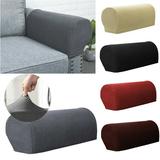 Armrest Covers 2PCS Stretch Fabric Armrest Covers Anti-Slip Sofa Arm Chair Slipcovers Furniture Protectors For Recliner Sofa Sofa Covers