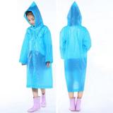 Raincoat for Kids EVA Kids Rain Coats Reusable Rain Poncho Jacket for Boys and Girls