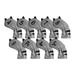 Waterproof Golf Club Head Covers Accessories Golf Cue Protector Cat Pattern Thick Putter Headcover for Outdoor Unisex Beginners 9pcs Iron Cue Grey