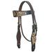 11RK Hilason Western Horse Headstall American Leather Brown