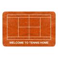 Funny Orange Tennis Court Doormat Anti-Slip Entrance Mat Floor Rug Indoor/Outdoor/Front Door Mat Home Decor Rubber Backing 23.6 (L) x 15.7 (W)