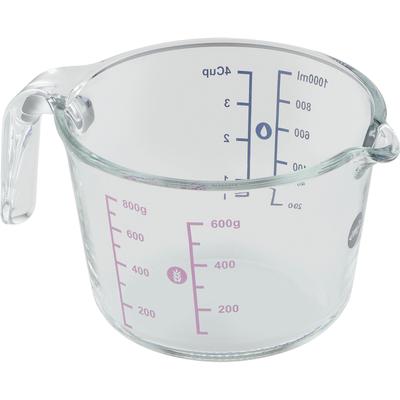 Messbecher EMSA "Prep&Bake", transparent, H:11cm Ø:15,8cm, Glas, Messbecher, doppelte Skalierung f. feste & flüssige Zutaten, Ausgießlippe Image