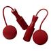 Cordless Jumping Rope Workout Exercise Fitness Endurance Training Weighted Jump Rope for Women Men Ball dia6.5cm Red