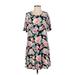 Agnes & Dora Casual Dress - Shift: Pink Floral Dresses - Women's Size Small