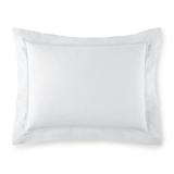 Peacock Alley Lyric Solid Color 100% Cotton Sham 100% Cotton in White | 20 H x 26 W x 1 D in | Wayfair LYR-3R ICE