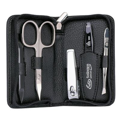 ERBE Siena Maniküre Set Reißverschluss, schwarz, 5-tlg. Etui Image