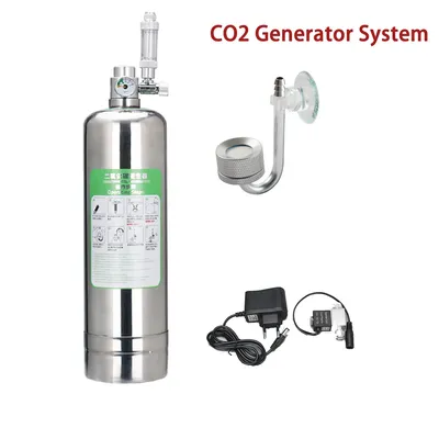 Kit de système de générateur de CO2 pour aquarium acier inoxydable système de générateur à