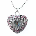 Montre de poche à Quartz rose ajouré en forme de cœur pour femmes pendentif à chaîne cadeau de