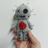Voodoo-Ensemble de poupées avec beurre effrayant fantôme effrayant d'Halloween épingle en peluche