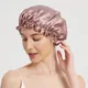 Mulberry InjNight Sleeping Cap Bonnet Hats pour femmes Hair Round with Elastic Band 16 Momme 100%