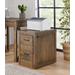 Rustic 2 Drawer File Cabinet with with Fingerprint Lock in Natural Brown - Martin Svensson 7900409