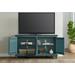 Garden District Solid Wood TV Stand in Rustic Turquoise - Martin Svensson 909181