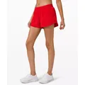 lululemon – Women's Hotty Hot Low-Rise Lined Shorts – 4" – Color Dark Red/Neon/Red – Size 14