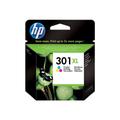 HP 301XL - High Yield - colour (cyan, magenta, yellow) - original - ink cartridge