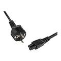 StarTech.com 2m (6ft) Laptop Power Cord, EU Schuko to C5, 2.5A 250V, 18AWG, Notebook / Laptop Replacement AC Cord, Printer/Power Brick Cord, Schuko CEE 7/7 to Clover Leaf IEC 60320 C5 - Laptop Charger Cable - power cable - IEC 60320 C5 to power CEE 7/7...
