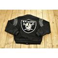 Vintage 1990's Oakland Raiders Leather Letterman Jacket/Chalkline Coat Nfl Streetwear Fashion Patchwork Football