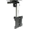 Manual Flip Down Ceiling Mount for 13 to 27 inch Flat Screens Folding Tilt Pitched Roof and Under Cabinet