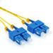 Cable Central LLC 1m SC/UPC-SC/UPC Singlemode Duplex 1.6mm Slim Fiber Optic Patch Cable with Short Boot - 3.2 Feet