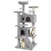 YouLoveIt 53 Cat Tree Cat Condo Tower with Scratching Posts Cat Furniture Kitten Activity Tower for Kittens Play Rest