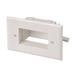 Cable Central LLC Easy Mount Recessed Low Voltage Cable Plate White