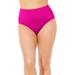 Plus Size Women's Chlorine Resistant Full Coverage Brief by Swimsuits For All in Fruit Punch (Size 30)