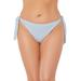 Plus Size Women's Elite Bikini Bottom by Swimsuits For All in Ribbed Light Blue (Size 10)