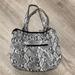 Jessica Simpson Bags | Jessica Simpson Snakeskin Shoulder Bag | Color: Gray/White | Size: Os