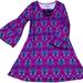 Disney Dresses | D Signed By Disney I Girls Size M (10/12) Purple Paisley Bell Sleeve Dress | Color: Black/Purple | Size: 10g