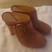 Coach Shoes | Coach Elaine Brown Sky High Mules Clogs 7.5m | Color: Brown/Tan | Size: 7.5