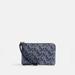 Coach Bags | Nwt Coach Corner Zip Wristlet With Coach Monogram Print | Color: Black/Blue | Size: Os