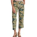 Free People Jeans | Free People- Nwt High Rise Remy Camo Crop Pants | Color: Black/Green | Size: 26