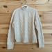 J. Crew Sweaters | J Crew Pointelle Mockneck Cable Knit Alpaca Sweater | Color: Cream | Size: M