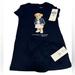 Polo By Ralph Lauren Dresses | Nwt Baby Girls Ralph Lauren Navy Polo Bear T-Shirt Dress W/Bloomers | Color: Blue | Size: 12mb