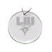 LIU Sharks Primary Logo 3'' Round Glass Ornament