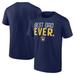 Men's Fanatics Branded Navy Milwaukee Brewers Best Dad Ever T-Shirt