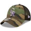 Men's New Era Camo Colorado Rockies 9TWENTY Trucker Snapback Hat