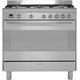 Smeg Concert SUK91MFX9 90cm Dual Fuel Range Cooker - Stainless Steel - A Rated, Stainless Steel