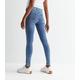 Maternity Blue Under Bump Lift & Shape Emilee Jeggings New Look