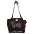 Chloe Brown Leather Vintage Chain Tote, Brown