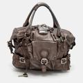 Chloe Metallic Brown Leather Paddington Satchel, Brown