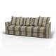 IKEA - Holmsund Sofabed, Soft Oak, Cotton - Bemz