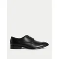 M&S Mens Lace Up Derby Shoes - 6 - Black, Black