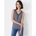 Crew Clothing Womens V-neck Vest Top - 8 - Navy Mix, Navy Mix