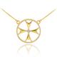 0.01ct Diamond Maltese Cross Maltese Necklace in 9ct Gold