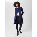 Hobbs Women's Johanna Wool Blend Coat - Deep Blue