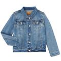 Levis 3E4388-M0K girls's Children's Denim jacket in Blue. Sizes available:6 years