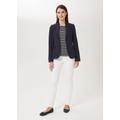 Hobbs Women's Trent Silk Linen Jacket - Navy