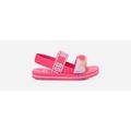 UGG® Zuma Sling Camopop Slide for Kids in Taffy Pink, Size 8